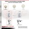Service Caster 3 Inch Nylon Wheel Swivel 3/4 Inch Square Stem Caster Set with Brake SCC SCC-SQ20S314-NYS-TLB-34-4 - alternate 3